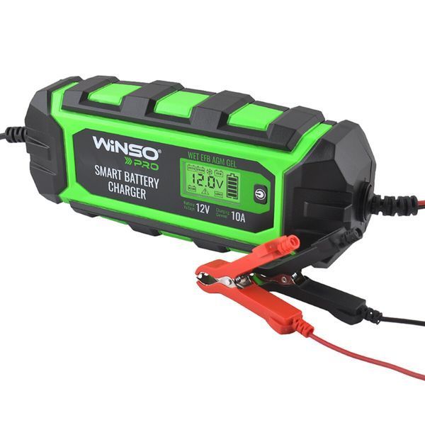 Зарядное устройство АКБ Winso Pro 12В 200Ач 10А с LCD-экраном 139520 фото