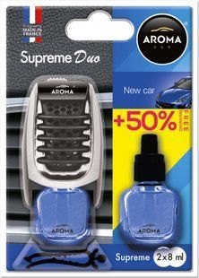 Ароматизатор Aroma Car Supreme Duo Slim New Car рідкий 7мл 92518 фото