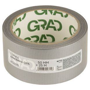 Лента армированная серая 50мм&times;25м GRAD (8420315) 8420315 фото