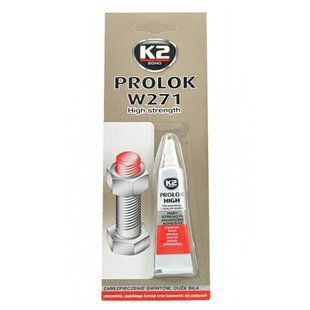Клей фіксатор різьбових з'єднань K2 Bond High червоний 6мл B151 фото