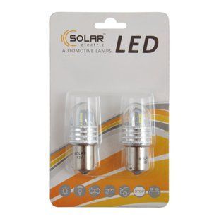 Автолампа Solar LED 12V S25 BA15s 8SMD white, 2шт LS296_B2 фото
