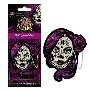Ароматизатор Aroma Car Cellulose Dia De Los Muertos - Violet Diamond Girl сухой 10378 фото