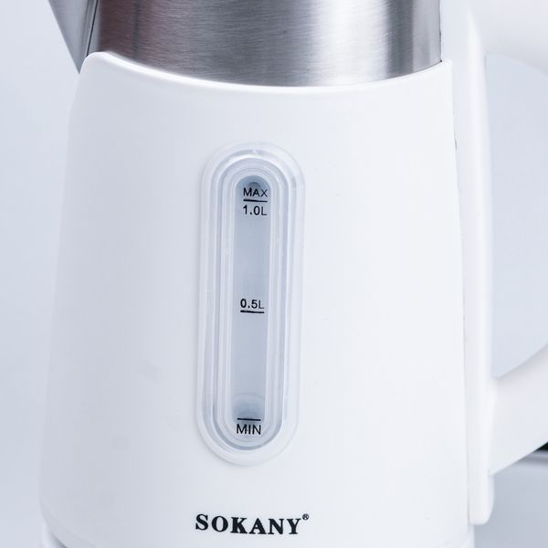 Електрочайник Sokany SK-0808W Water Kettle 1200W Black SK0808W фото