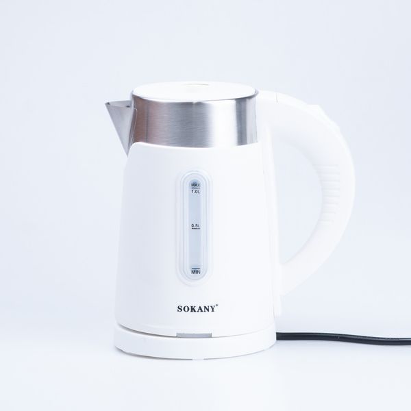 Електрочайник Sokany SK-0808W Water Kettle 1200W Black SK0808W фото