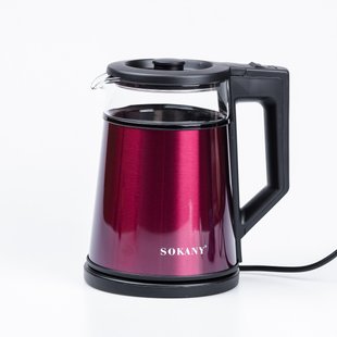 Электрочайник Sokany SK-SH-1076B Electric Kettle 2000W 1.7l SKSH1076R фото