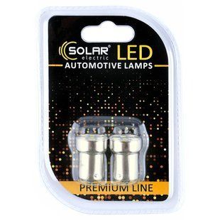 Автолампа Solar LED 12V G18.5 BA15s 8SMD white, 2шт SL1380 фото
