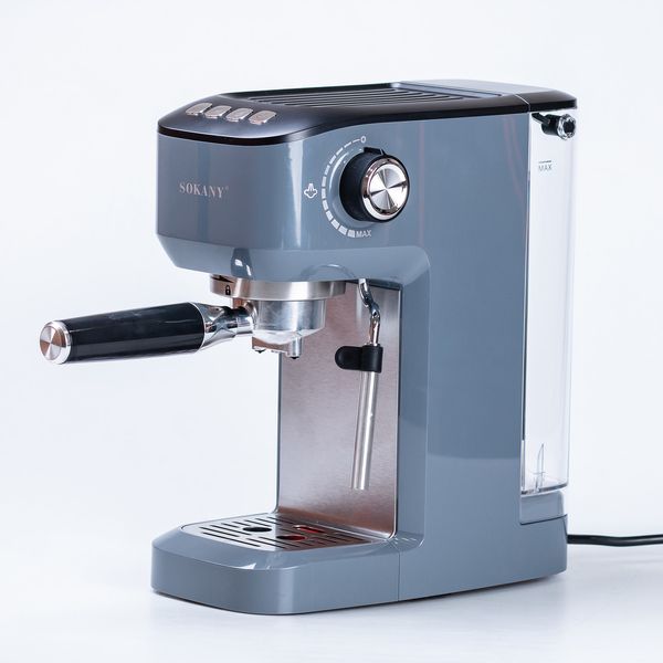 Кофеварка рожковая Sokany Coffee Maker 1.2л эспрессо машина кофеварка для дома SK04001 фото