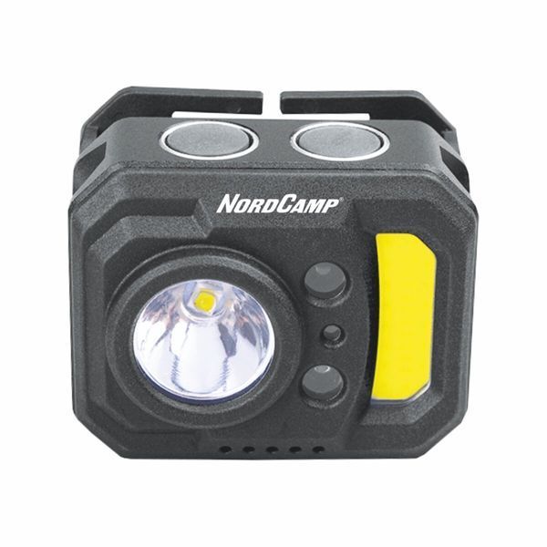 Фонарь налобный Nord Camp 140+130Lm, 3W XPE+3W COB, 850mAh, с сенсором белый/красный NC30610 фото