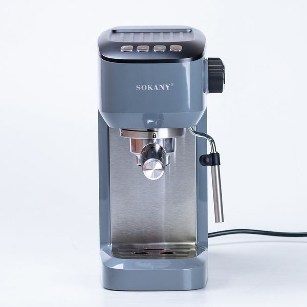 Кофеварка рожковая Sokany Coffee Maker 1.2л эспрессо машина кофеварка для дома SK04001 фото