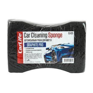 Губка для миття авто CarLife GraphitePro з великими порами 195x130x70мм CL-425 фото