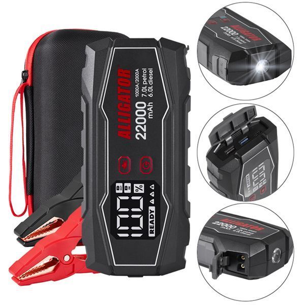 Пусковое устройство Alligator Jump Starter 1000A/2000A 22000mAh JS845 фото