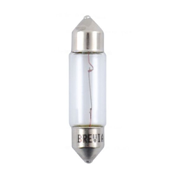 Лампа накаливания Brevia C5W 12V 5W SV8.5 T11x37 CP, 10шт 12314C фото