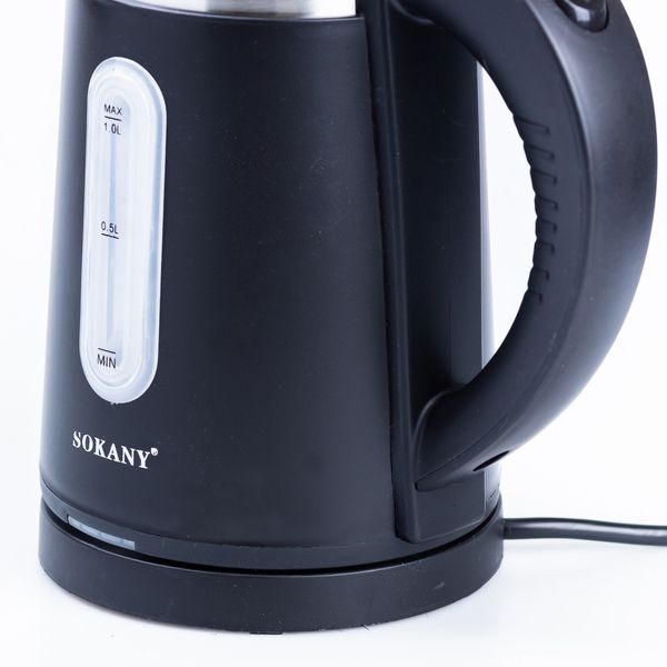 Електрочайник Sokany SK-0808B Water Kettle 1200W Black SK0808B фото