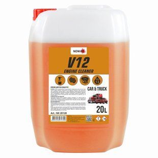 Очиститель двигателя Nowax V12 Engine Cleaner концентрат 20л NX20128 фото
