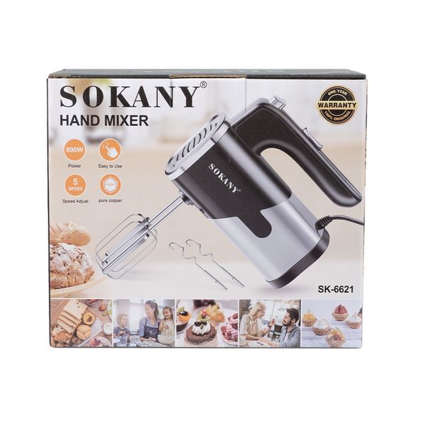 Міксер ручний Sokany SK6621BST Hand Mixer 800W міксер блендер SK6621BST фото