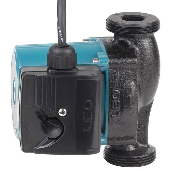 Насос циркуляційний 74Вт Hmax 4м Qmax 52л/хв &Oslash;1&frac12;" 130мм+гайки &Oslash;1" LEO 3.0 LRP25-40/130 (774413) 774413 фото