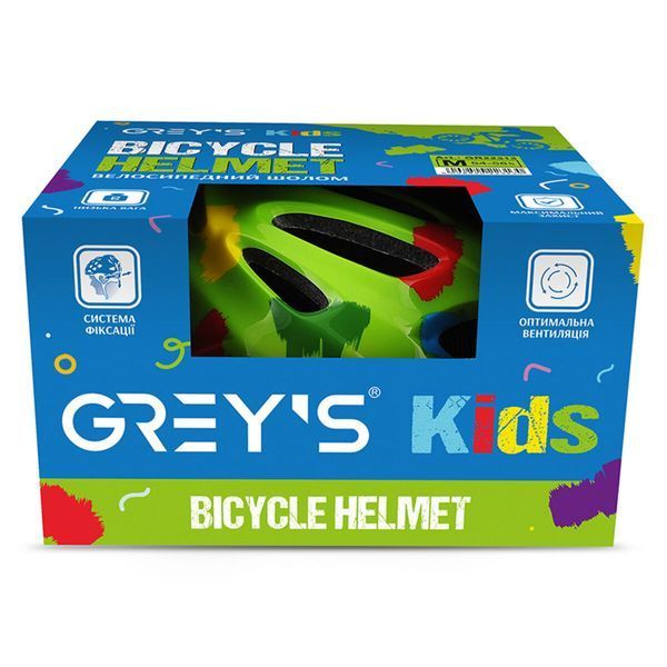 Велосипедный шлем детский Grey's М зеленый матовый GR22313 GR22313 фото