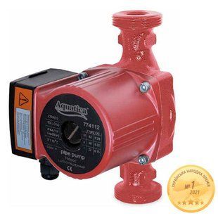 Насос циркуляційний 65Вт Hmax 4м Qmax 63л/хв &Oslash;2" 180мм+гайки &Oslash;1&frac14;" AQUATICA (774114) 774114 фото