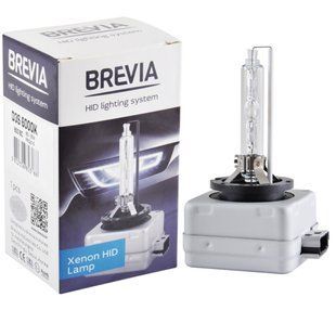 Ксеноновая лампа Brevia D3S 6000K, 42V, 35W PK32d-3, 1шт 85316c фото