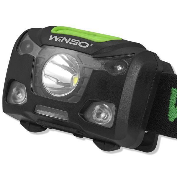 Фонарь налобный Winso Pro 250Lm, 5W XPG, 3xAAA/1200mAh в комплекте, с сенсором белый/красный 751200 фото