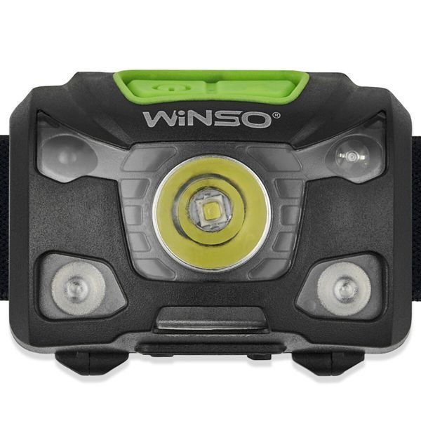 Фонарь налобный Winso Pro 250Lm, 5W XPG, 3xAAA/1200mAh в комплекте, с сенсором белый/красный 751200 фото