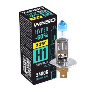 Галогенова лампа Winso H1 12V 55W P14.5s HYPER +60% 712120 фото