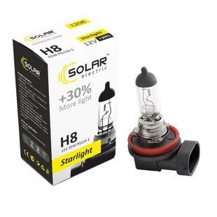 Галогенова лампа Solar H8 12V 35W PGJ19-1 Starlight +30% 1208 фото
