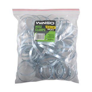 Хомуты Winso 40-60/W1, 9мм, 50шт 160600 фото