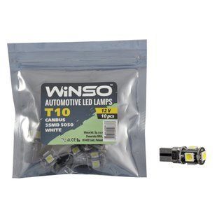 Автолампа Winso LED 12V SMD T10 W2.1x9.5d Canbus, 10шт 127370 фото