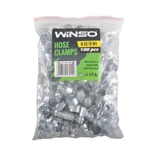 Хомути Winso 8-12/W1, 9мм, 100шт 160120 фото