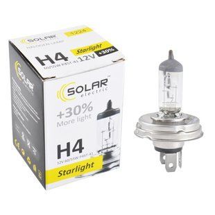 Галогенова лампа Solar H4 12V 60/55W P45t-41 Starlight +30% 1224 фото