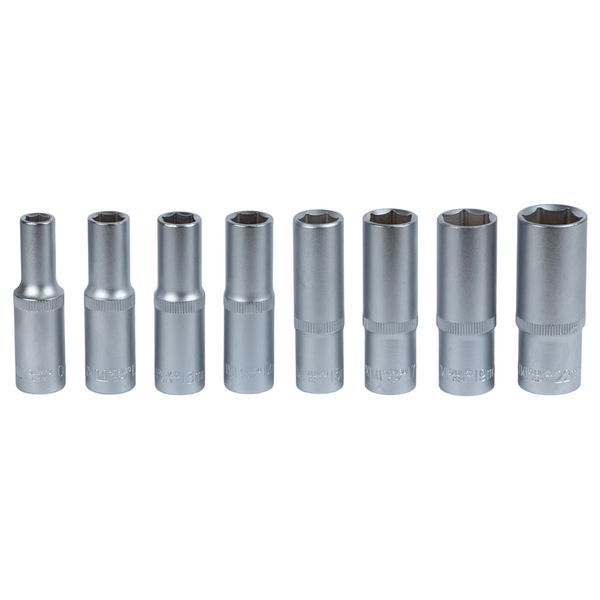 Набор насадок шестигранных удлиненных 1/2" на планке 8шт CrV SIGMA (6003691) 6003691 фото