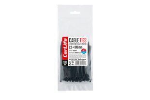 Хомути CarLife пластикові чорні 2,5x100мм, 100шт BL2.5x100 фото