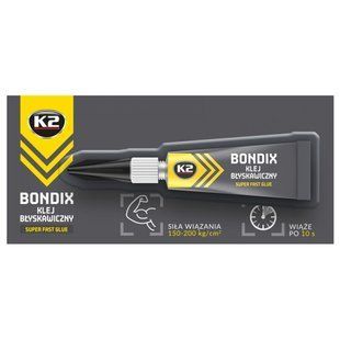 Суперклей K2 Bondix Super Fast 3г EB100 фото