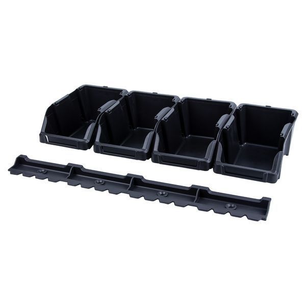Набір лотків для метизів 8шт з кріпленнями (чорний) SIGMA (7418371) 7418371 фото