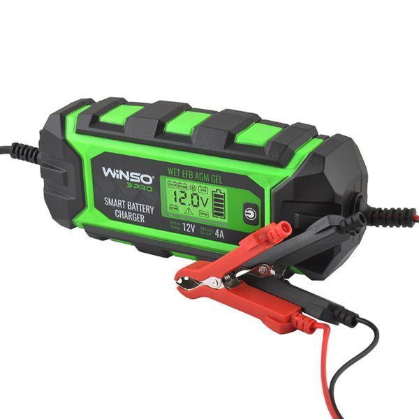 Зарядний пристрій АКБ Winso Pro 12В 120А&middot;год 4А з LCD-екраном 139320 фото