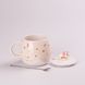 Чашка керамічна Ceramic Mug 400ml з кришкою і ложкою кухоль для чаю з кришкою HPCY8278BE фото 2