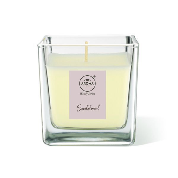 Свеча ароматическая Aroma Home Candles Woody Series Sandalwood 155г 10930 фото