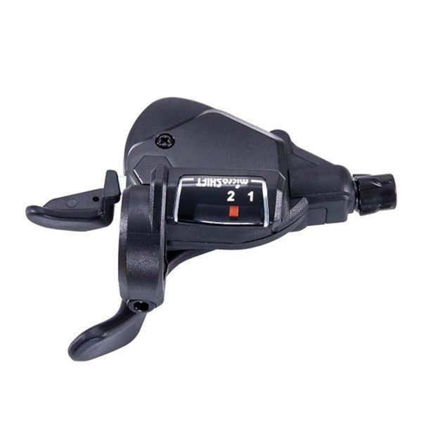 Манетки MicroSHIFT Mezzo 2x8s (пара) с индикатором, тросики L2140/1700 TS39-28 фото