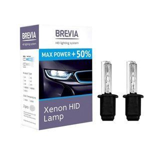 Ксеноновая лампа Brevia H3 +50%, 4300K, 85V, 35W PK22s KET, 2шт 12343MP фото