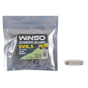Автолампа Winso LED 12V FLUX SV8.5 T11x36, 10шт 127700 фото