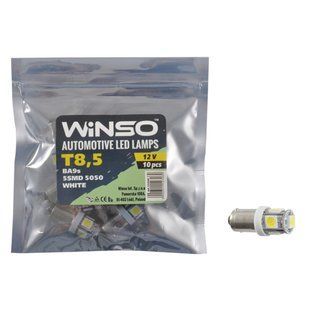 Автолампа Winso LED 12V SMD T8.5 BA9s, 10шт 127260 127260 фото