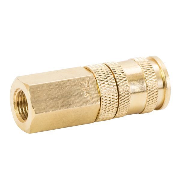 Соединение быстросъемное усиленное с фиксатором FT 1/4" (латунь) SIGMA (7021641) 7021641 фото