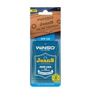 Освежитель воздуха Winso Jeans, целлюлозный ароматизатор, New Car 537560 фото