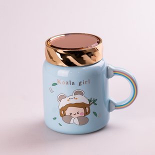 Кружка керамическая Creative Show Ceramics Cup Cute Girl 420ml кружка для чая с крышкой HPCY8240BL фото