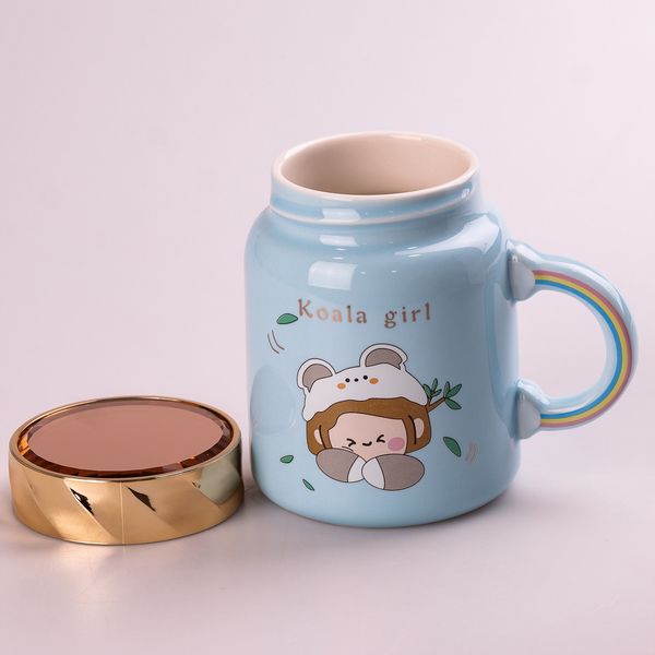 Кружка керамическая Creative Show Ceramics Cup Cute Girl 420ml кружка для чая с крышкой HPCY8240BL фото