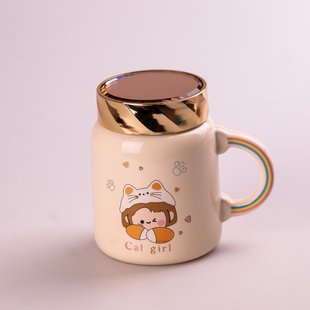 Кружка керамическая Creative Show Ceramics Cup Cute Girl 420ml кружка для чая с крышкой HPCY8240Y фото