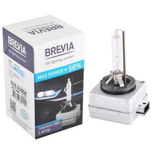 Ксенонова лампа Brevia D1S +50%, 5500K, 85V, 35W PK32d-2, 1шт 85115MP фото