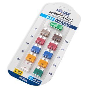 Набор предохранителей Molder "стандарт" (5А,7,5А,10А,15А,20А,25А,30А), 10шт MA22300 фото